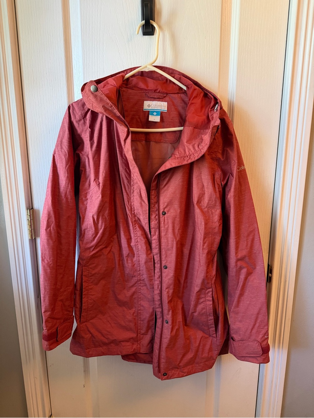 Columbia Women's Brick Red Hooded Shell Jacket